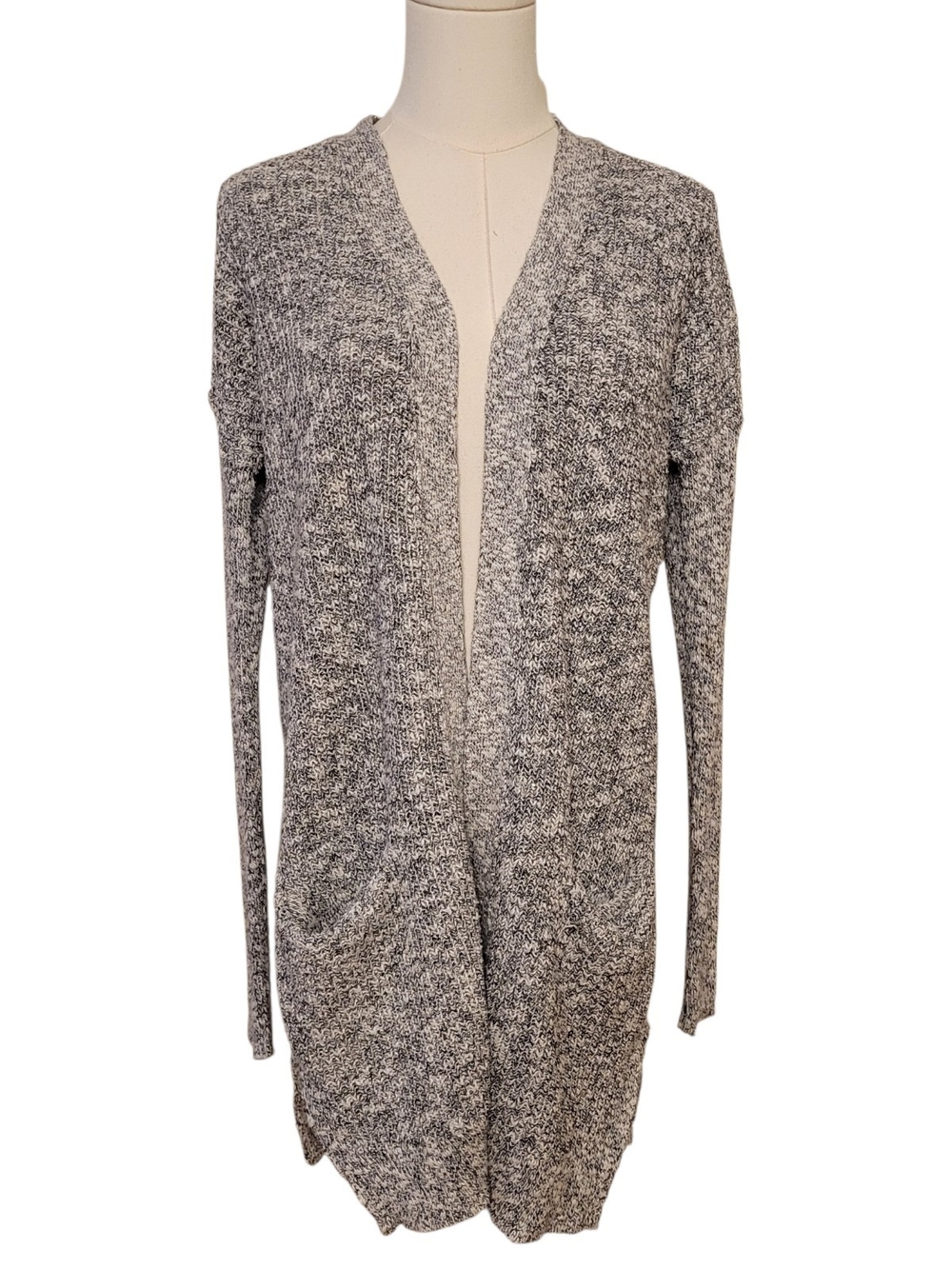 Banana Republic Black & White Open Cardigan Sweater Size Medium